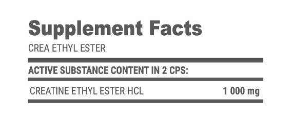 Crea Etil Estere HCL - 250 capsule