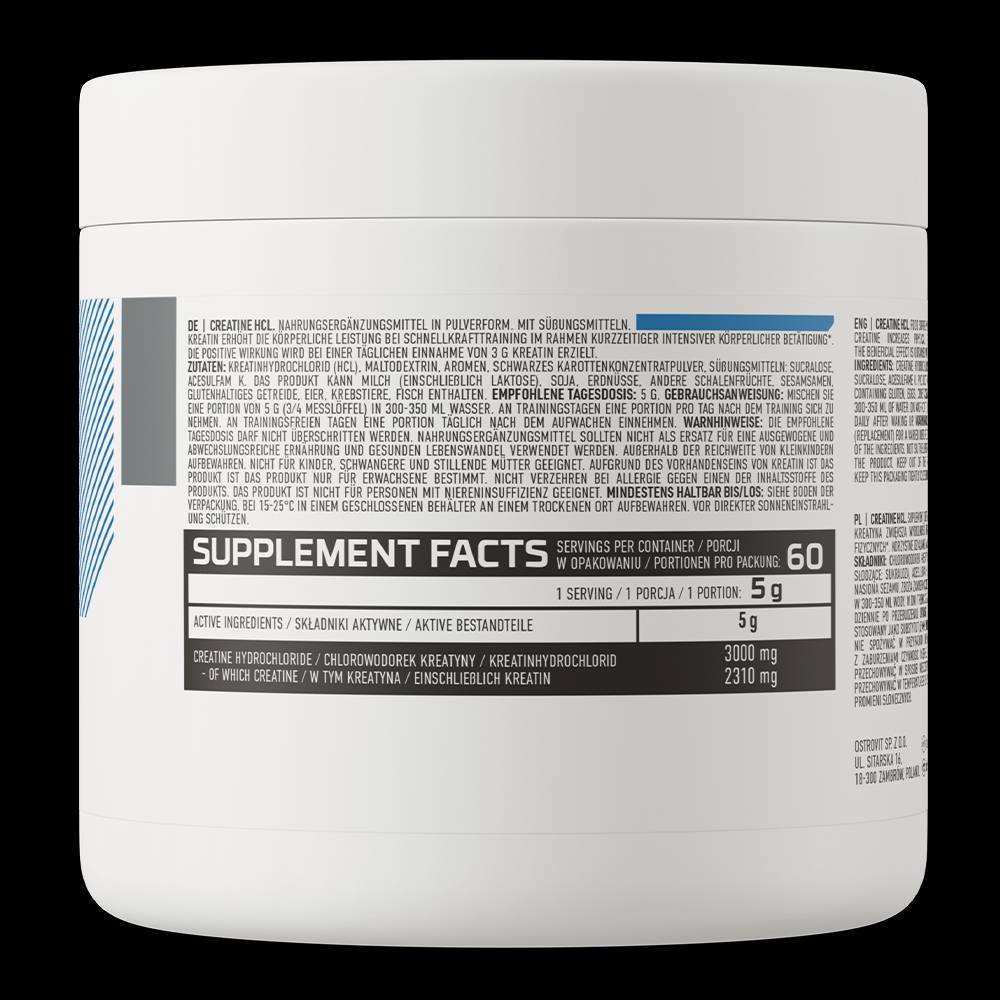 Creatina HCL in polvere 300 grammi