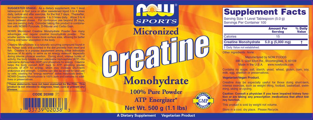 Creatina in polvere - 1000 grammi