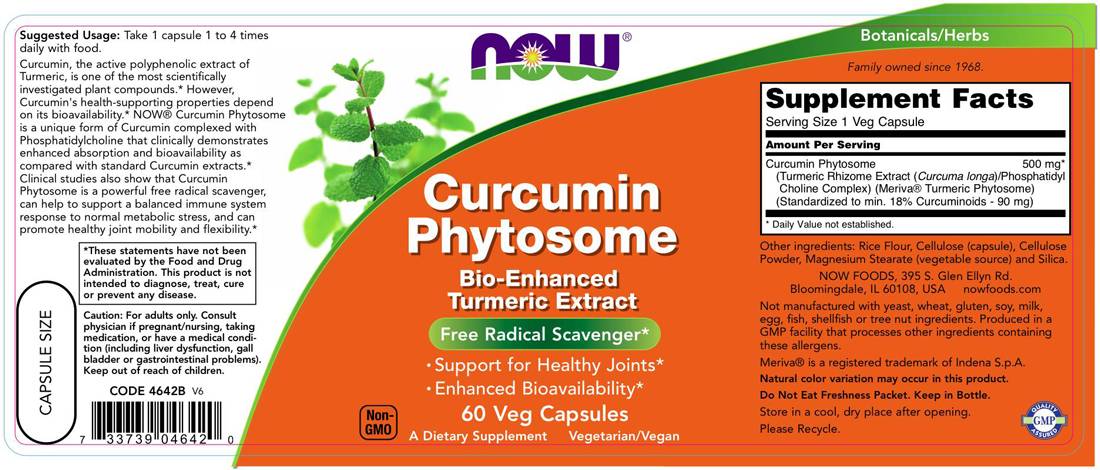 Fitosoma di curcumina/Estratto di curcuma biopotenziato - 60 capsule
