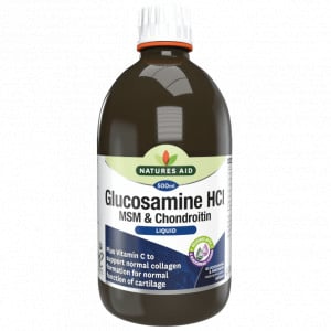 Formula liquida concentrata per articolazioni sane con glucosamina, MSM e condroitina (Glucosamina, MSM & Condroitina liquida) 500 ml NaturesAid