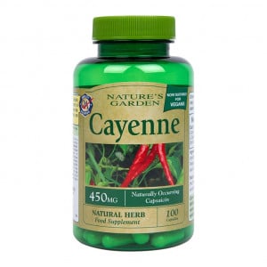 Peperoncino di Cayenna piccante (Cayenne) 450 mg 100 capsule OLANDA & BARRETT