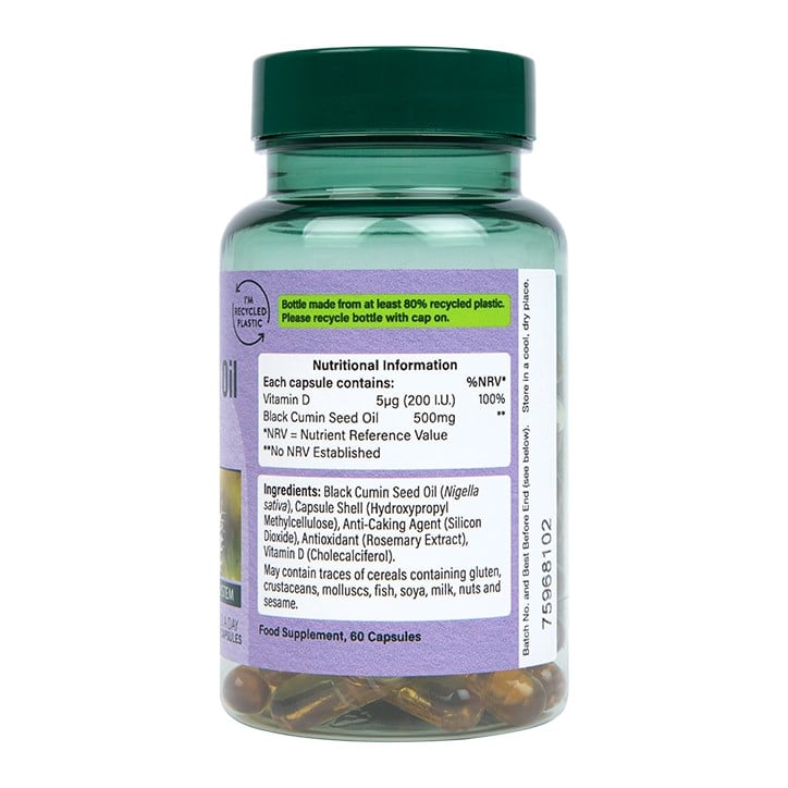 Olio di semi neri con vitamina D - 60 capsule