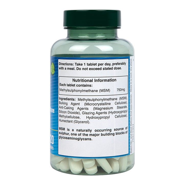 MSM/Metilsulfonilmetano 750 mg - 120 Compresse