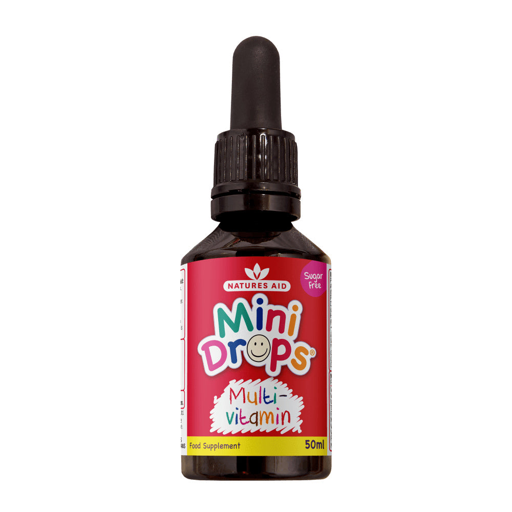 Gocce multivitaminiche per bambini (Mini Drops Multi-vitamin) 50ml NaturesAid