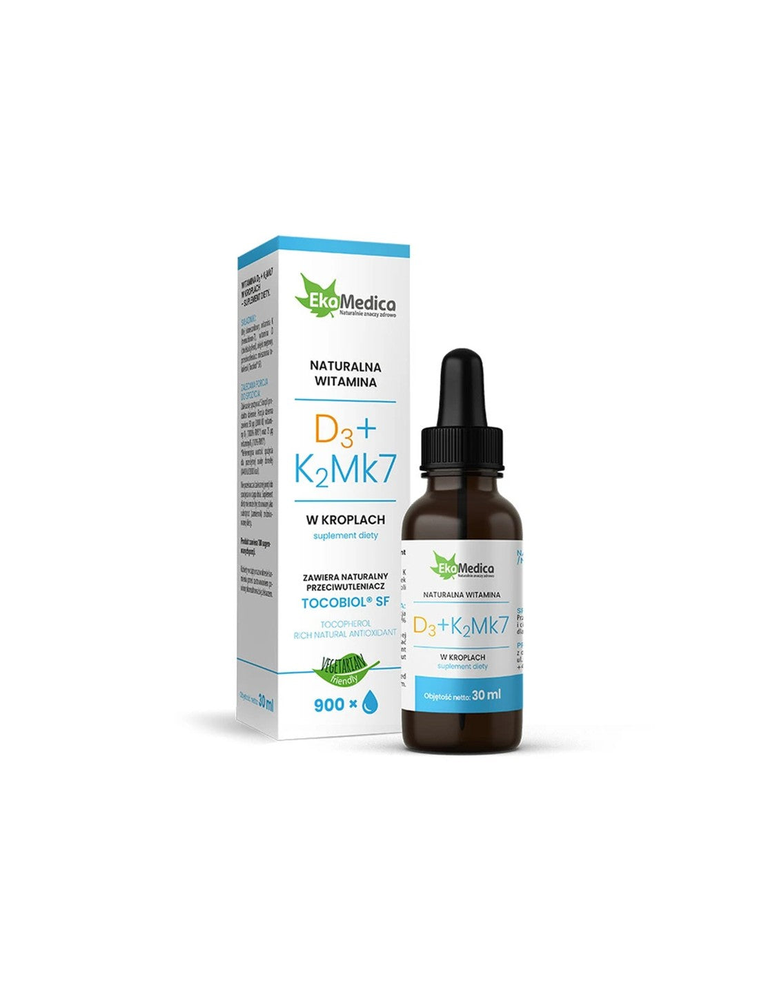 Ossa e denti - Vitamina D3 (10 μg/400 UI) e K2 (15 μg), gocce da 30 ml