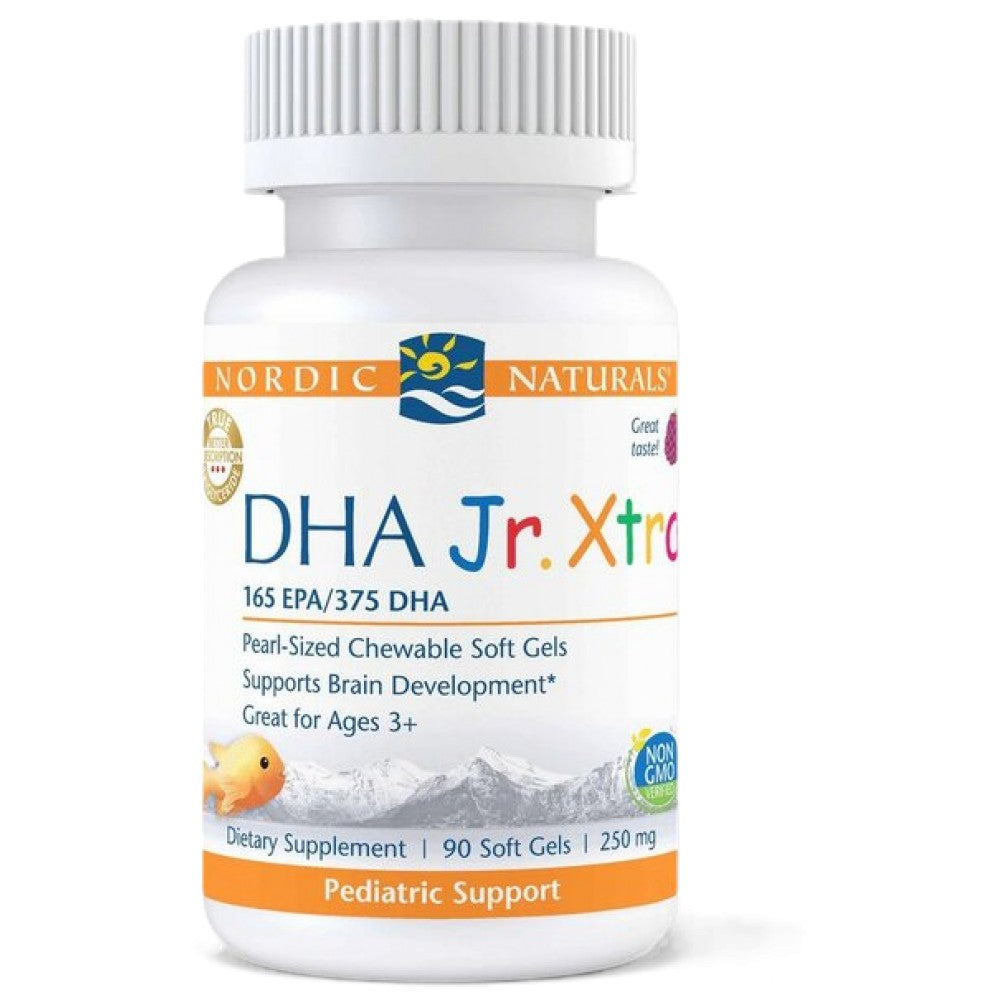 DHA Junior Xtra | 165 mg EPA & 375 mg di DHA - 90 capsule di gel