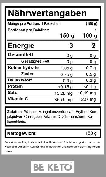 Gelatina dietetica Konjac - 150 grammi