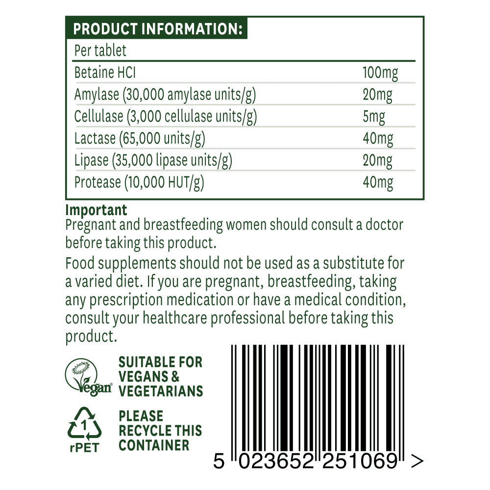 Enzimi digestivi (Digestive Enzyme Complex) 60 compresse NaturesAid