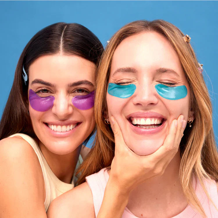 Maschera per gli occhi all'acido ialuronico con aloe vera e vitamina E 1 paio