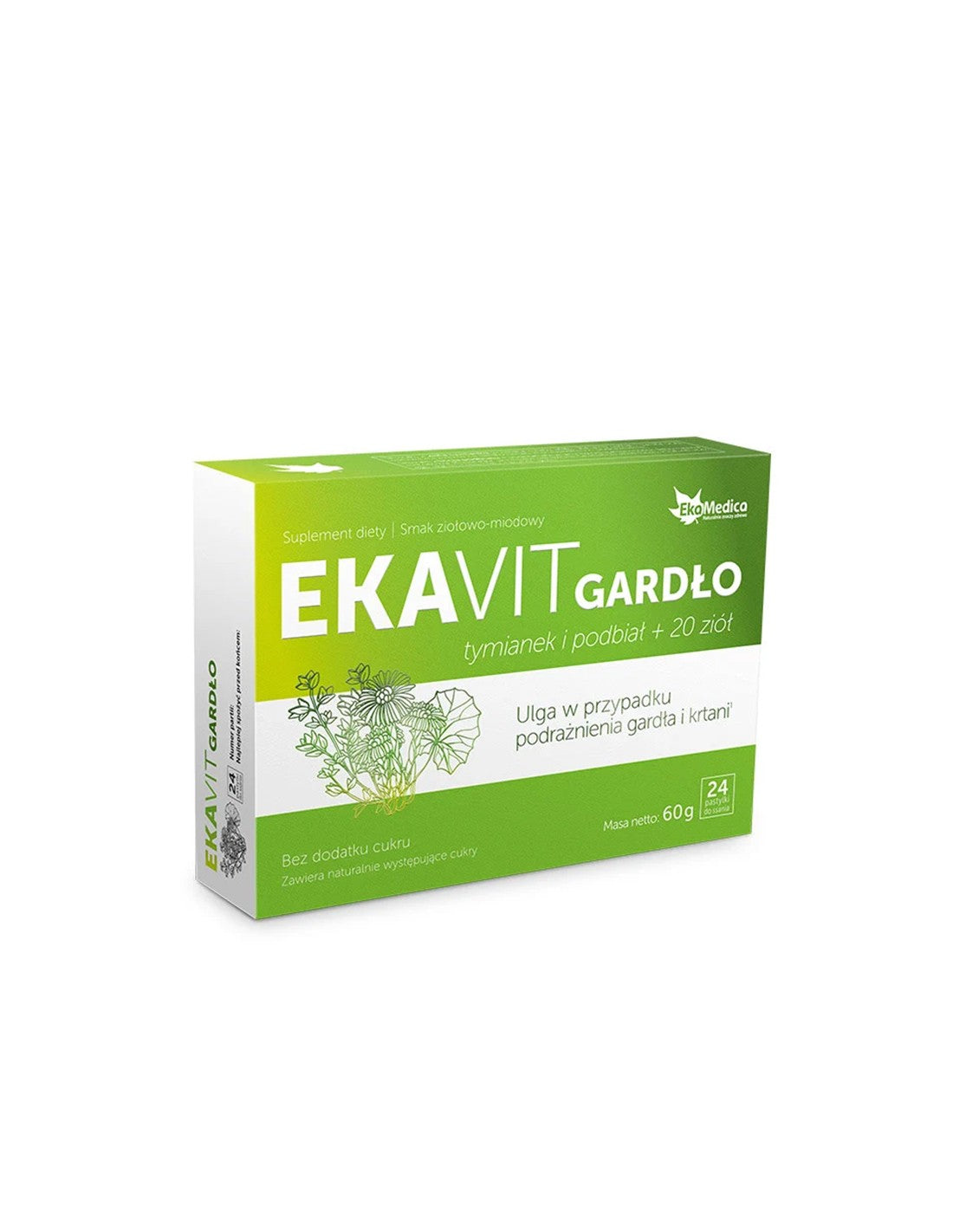 Gola sana (formula con timo, fieno greco ed erbe aromatiche) - EKAVIT, 24 losanghe
