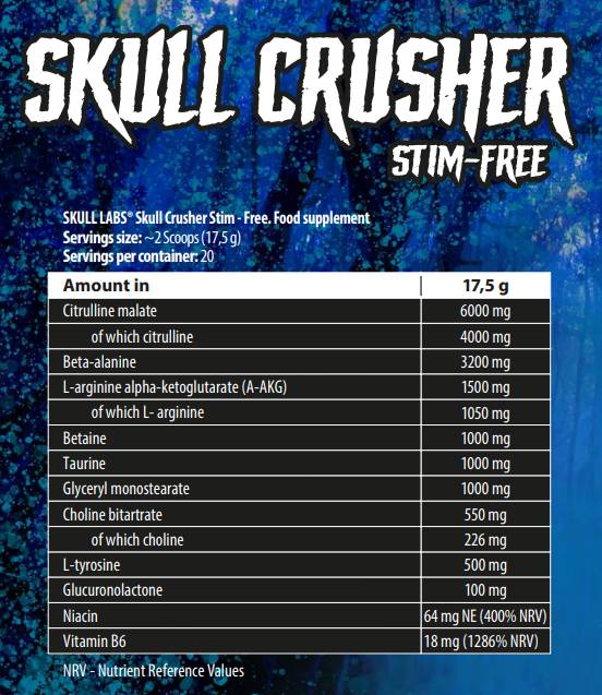 Crusher cranio | Pre-allenamento senza stim 350 grammi