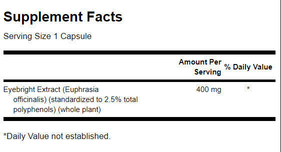 Estratto di eufrasia 400 mg - 60 capsule