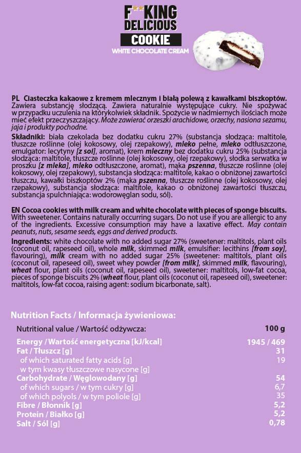 Fottuto biscotto delizioso | Biscotto Proteico 128 grammi
