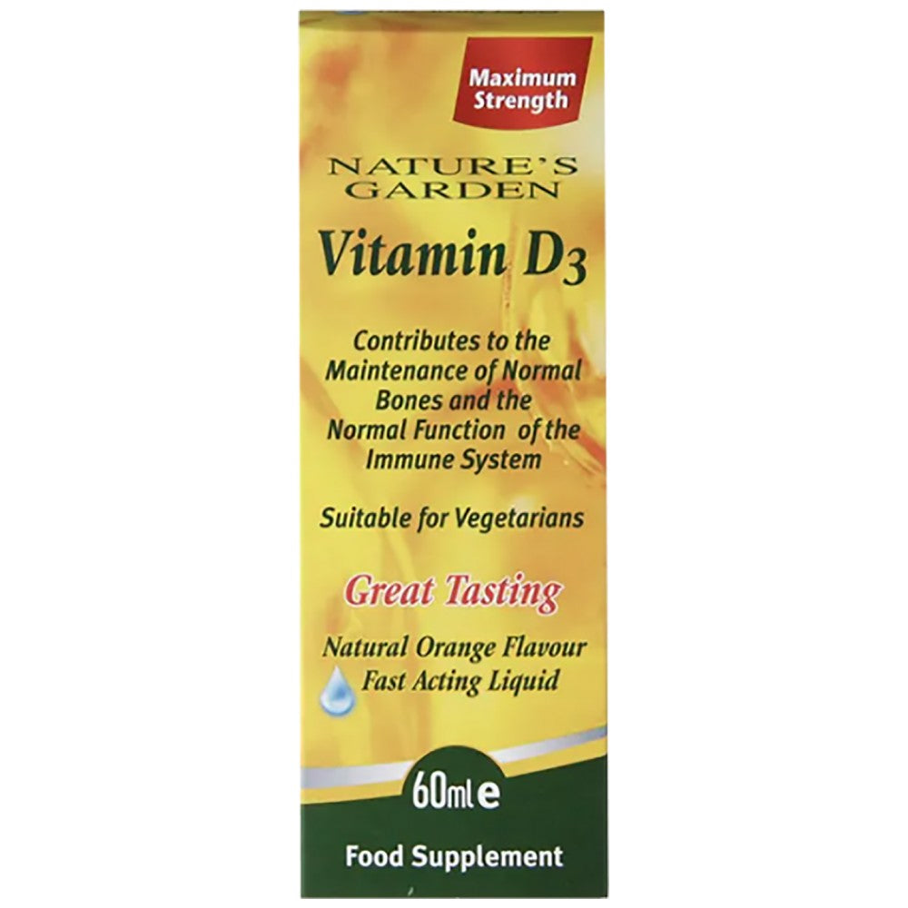 Vitamina D3 liquida ad azione rapida/100 UI per goccia - 60 ml