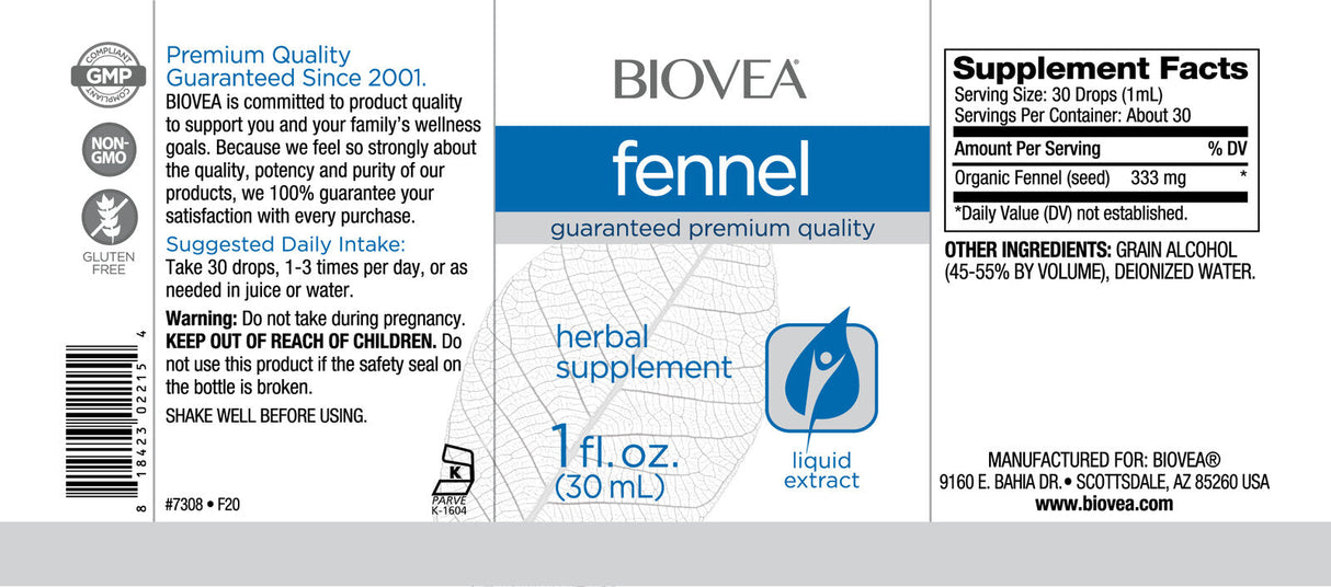 Gocce liquide al finocchio/30 ml