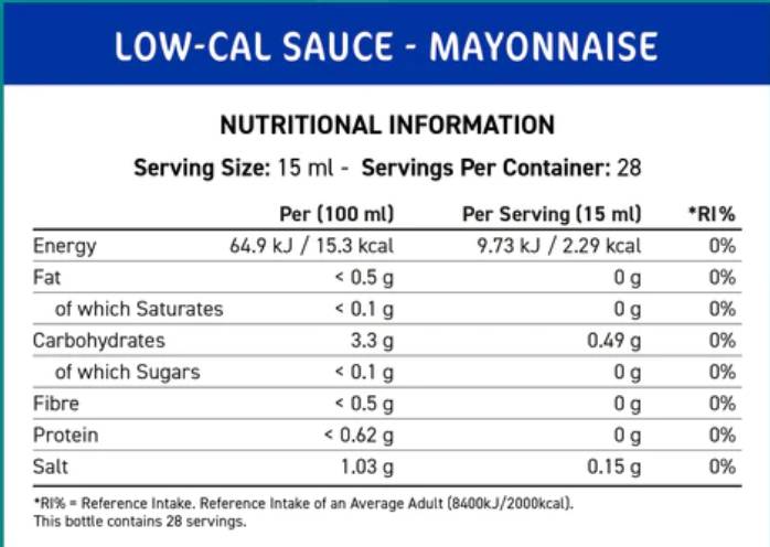 Salsa a basso contenuto calorico Fit Cuisine | Maionese - 425 ml