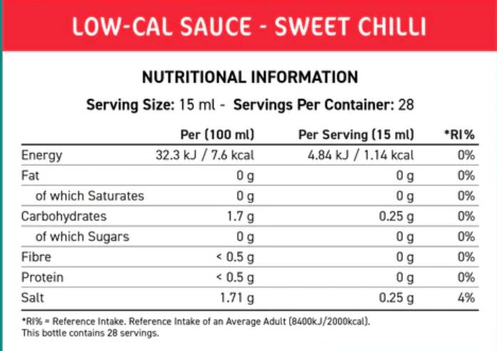 Salsa a basso contenuto calorico Fit Cuisine | Peperoncino Dolce - 425 ml