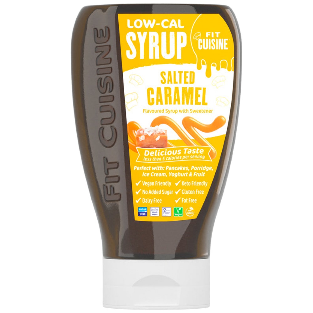 Sciroppo a basso contenuto calorico Fit Cuisine | Caramello Salato - 425 ml