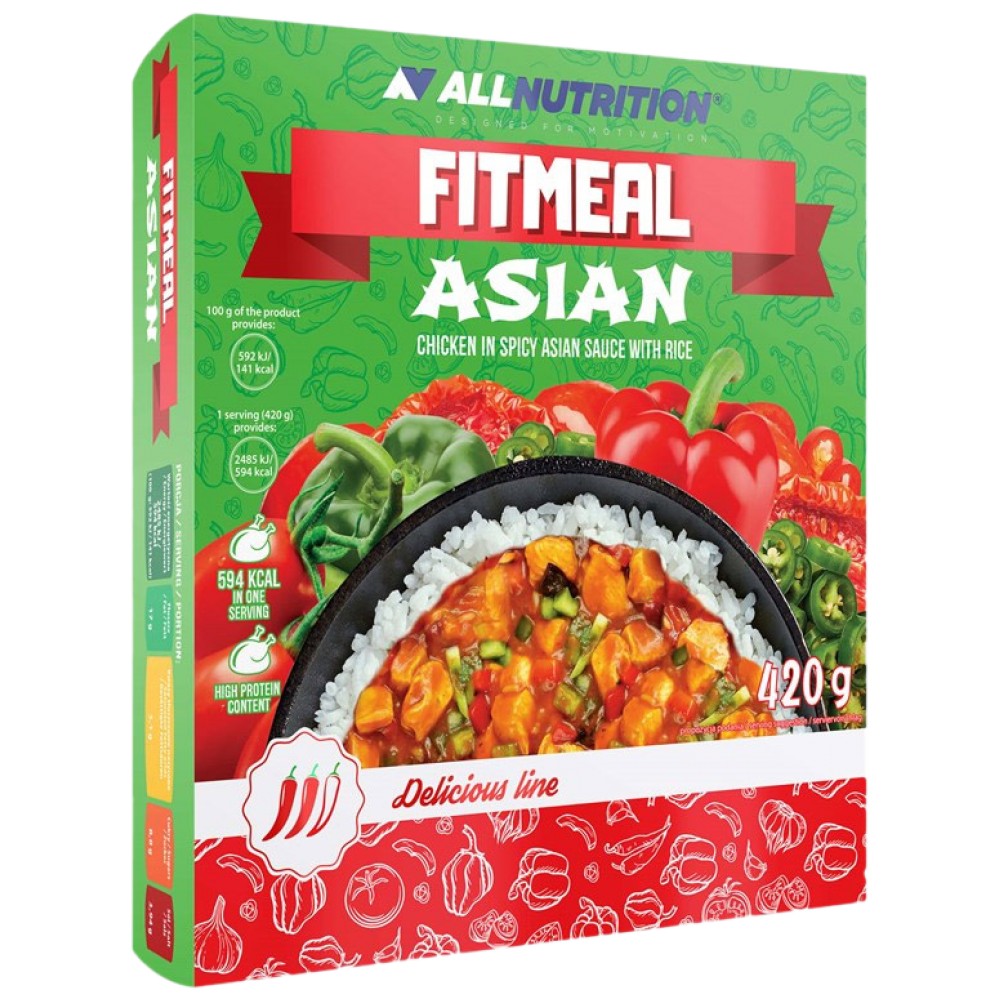 FitMeal asiatico | Pasto pronto ad alto contenuto proteico - 420 grammi