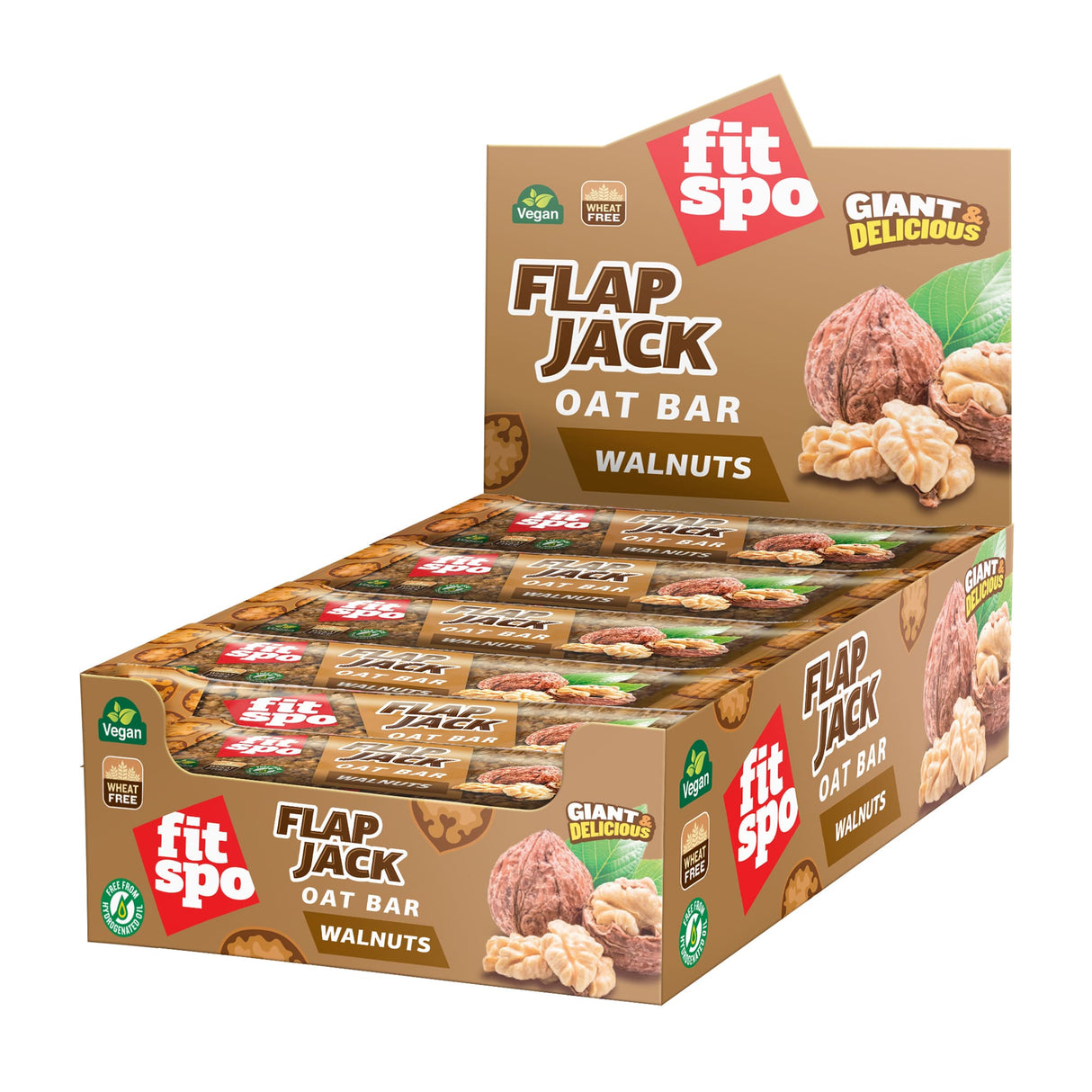 Flap Jack - Barretta Energetica all'Avena Noci - 12 x 80 grammi