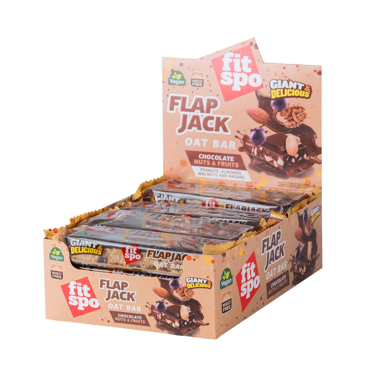 Flapjack - Barretta Energetica all'Avena Noci e Cioccolato - 12 x 90 grammi