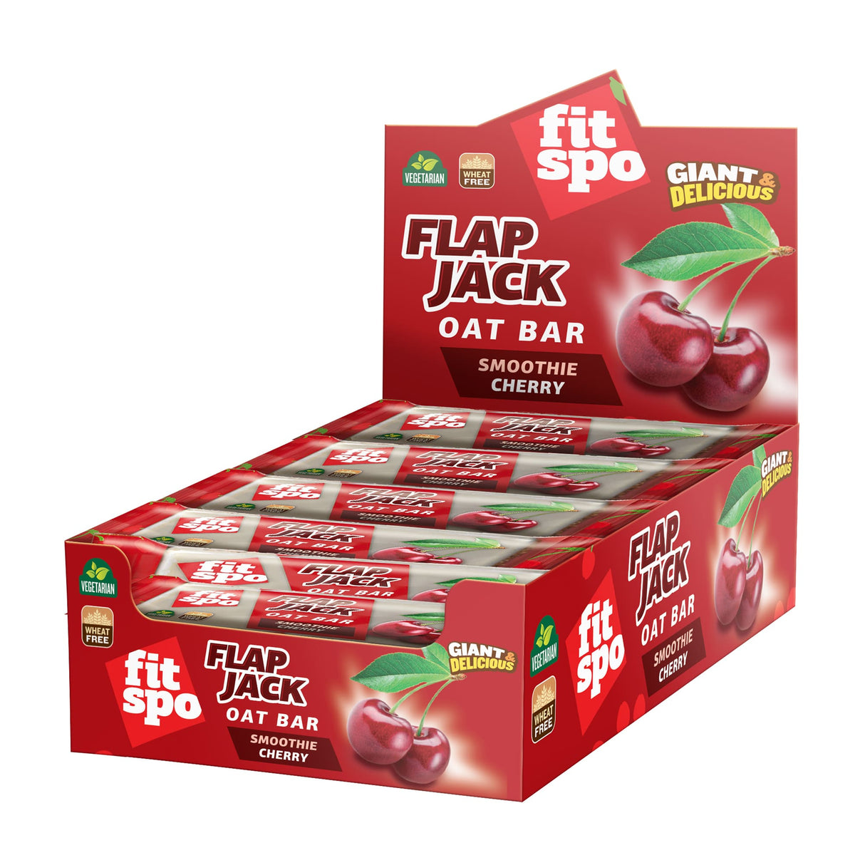 Flap Jack - Barretta energetica all'avena alla ciliegia - 12 x 90 grammi