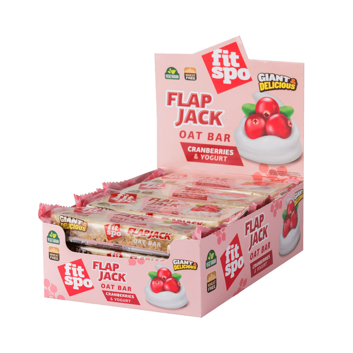 Flap Jack - Barretta Energetica all'Avena Mirtilli Rossi e Yogurt x 90 grammi