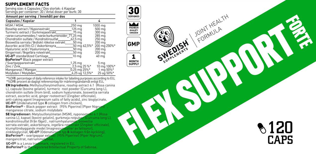 Supporto flessibile Forte | con UC-II® - 120 capsule
