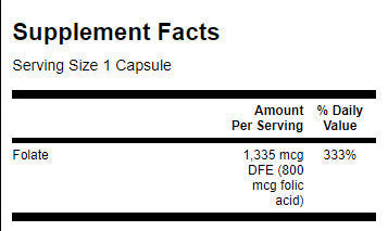 Acido Folico 800 mcg - 250 capsule