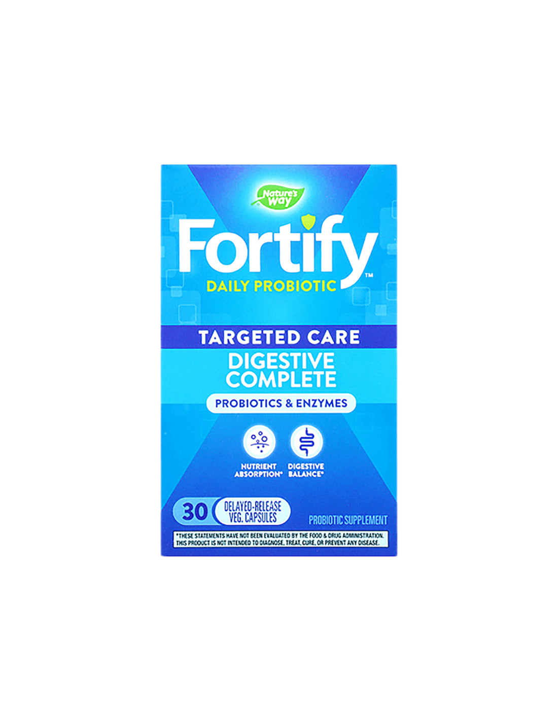 Fortify Dual Action Digestive Complete 20 miliardi di probiotici attivi - 30 capsule