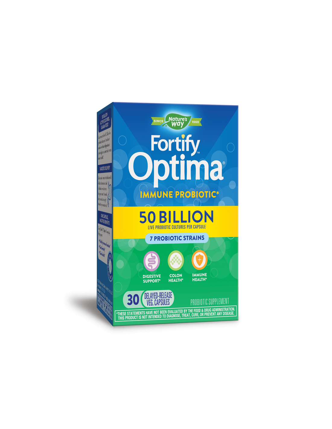Probiotici per la salute immunitaria - Fortify Optima Immune Probiotic 50 miliardi di probiotici attivi, 30 capsule