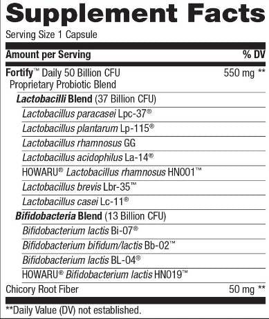 Fortificare i 50 miliardi di probiotici attivi delle donne | Forza extra - 30 capsule