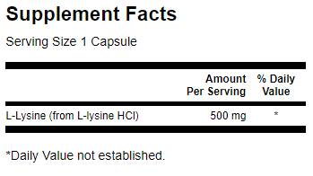 L-lisina 500 mg 300 capsule