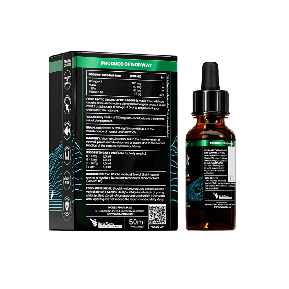 Kids arctic-Omega-3 per bambini-pesce selvatico dalla norvegesi/sapore di limone-50 ml