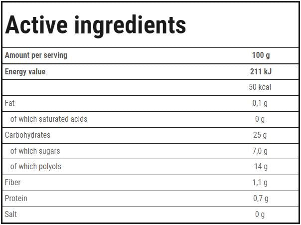 Frutta in gelatina | Pesca 600 grammi