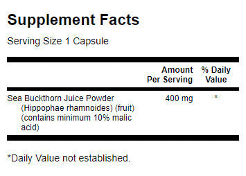 Spettro completo di olivello spinoso 400 mg - 60 capsule