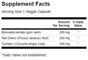 Curcuma a spettro completo, Boswellia & Ciliegia aspra - 60 capsule