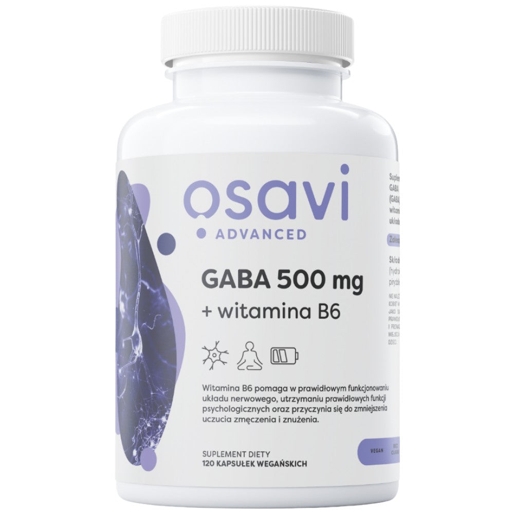 GABA 500 mg + Vitamina B6 - 120 capsule