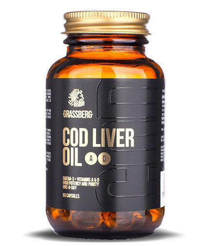 Olio di fegato di merluzzo GRASSBERG + A+D 60 capsule molli