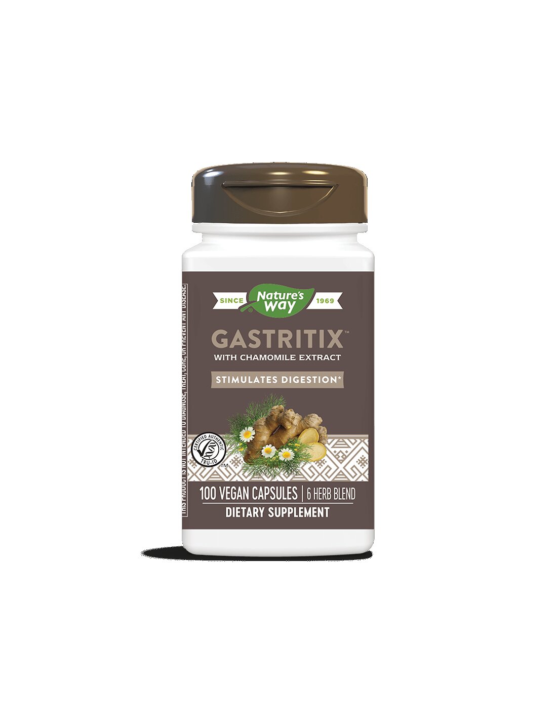 Gastritix™ - Formula a base di erbe Gastritix™ contro gas e gonfiore, 100 capsule Nature's Way