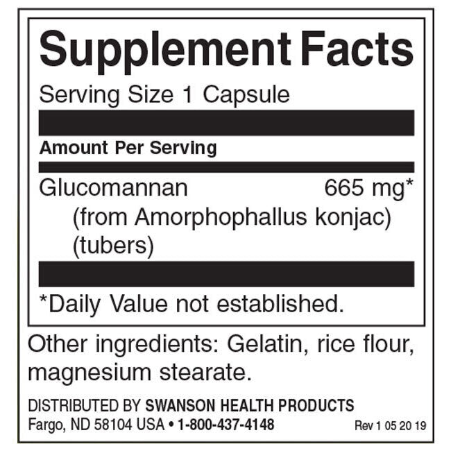 Glucomannano/Radice di Konjac 665 mg - 90 capsule