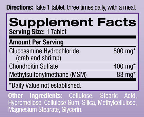 Glucosamina Condroitina MSM 90 Compresse.
