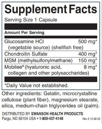 Glucosamina, Condroitina & MSM con acido ialuronico e collagene - 90 capsule