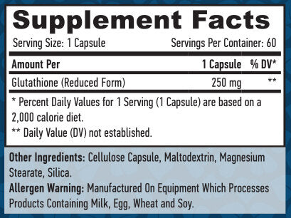 Glutatione 250 mg. /60 VCap.