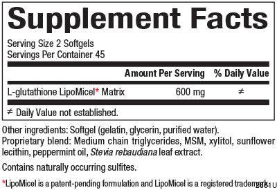 Glutatione LipoMicel Matrix 300 mg - 90 Capsule gel