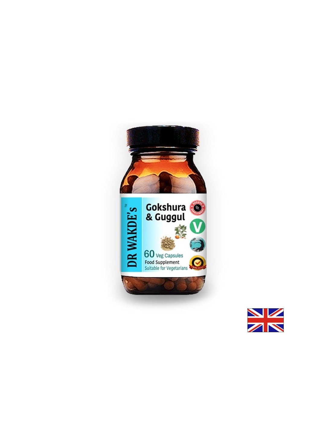 Gokshura & Guggul/Gokshura e Guggul Ayurveda, 60 capsule DR WAKDE's