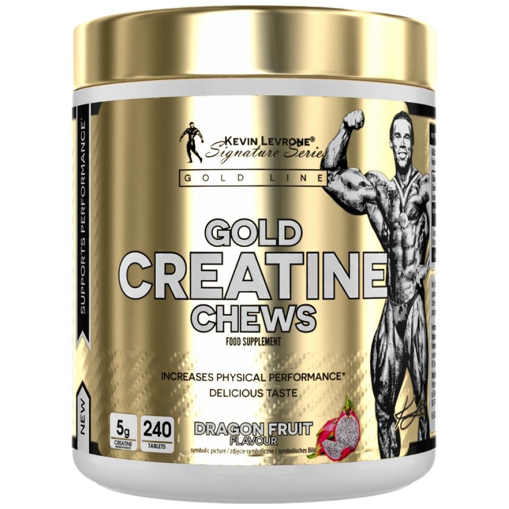 La creatina dorata mastica | Creatina monoidrato - 240 compresse masticabili