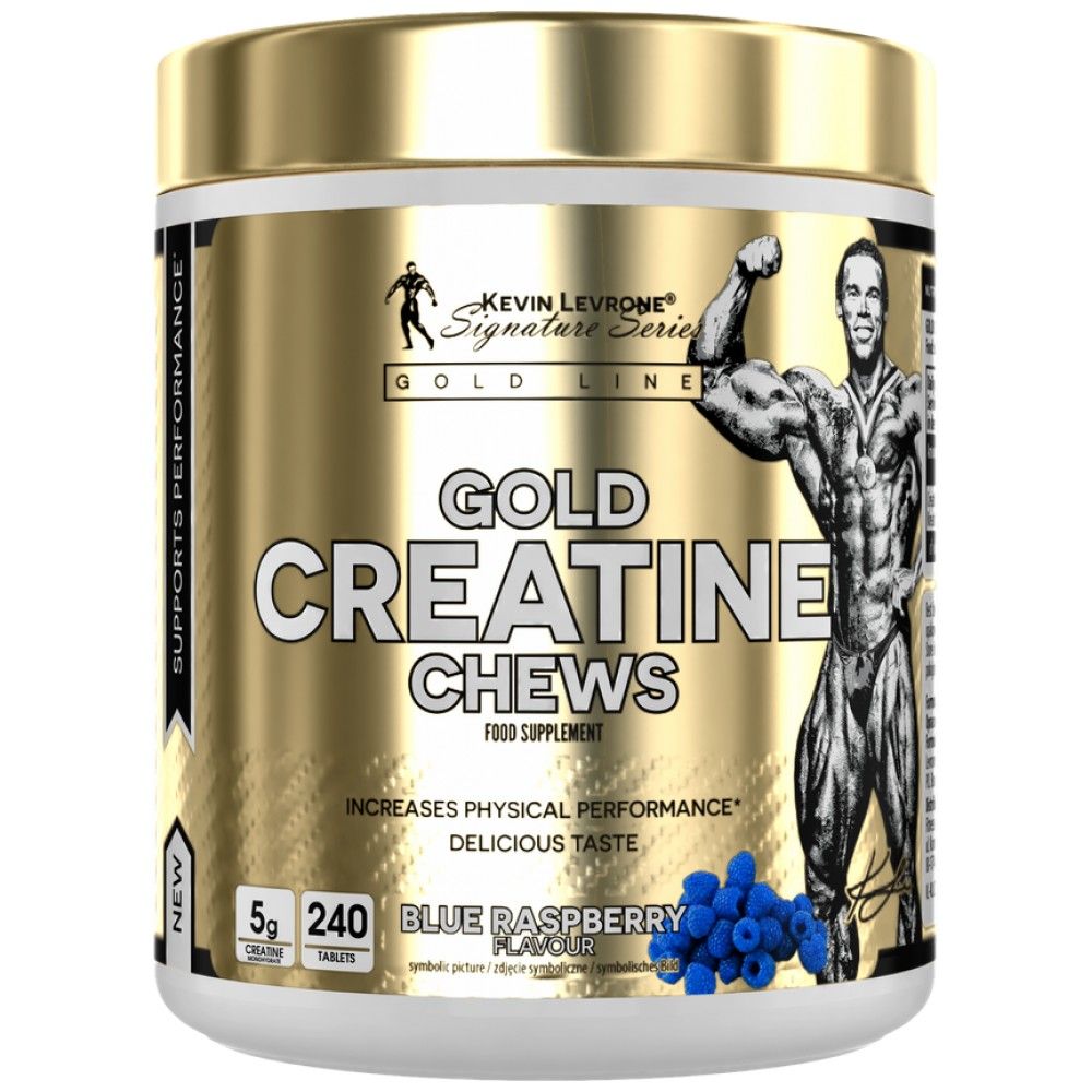 La creatina dorata mastica | Creatina monoidrato - 240 compresse masticabili