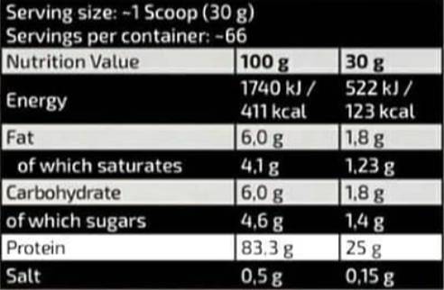 Linea Oro | Gold Whey 83% Vecchia Versione 2000 grammi